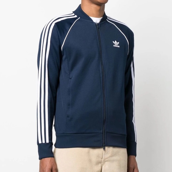 adidas Other - Adidas Classic Superstar Blue Track Jacket